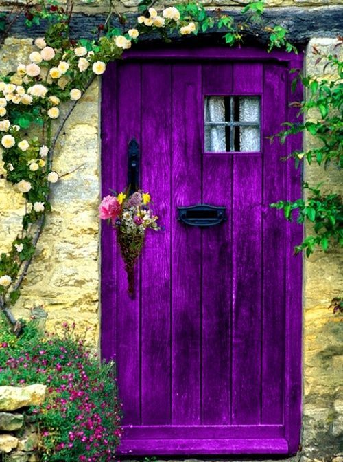 the magic faraway tree:  doorway.  Purple is the color of royalty I hope I would have the guts to paint the door this color, but