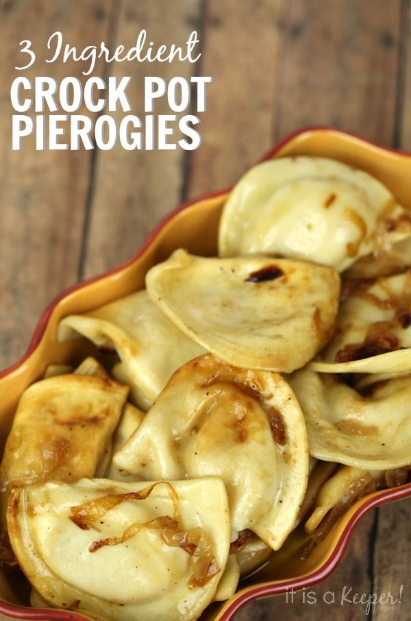 These Crock Pot Pierogies use only 3 ingredients and are one of the best (and easiest!) slow cooker recipes.