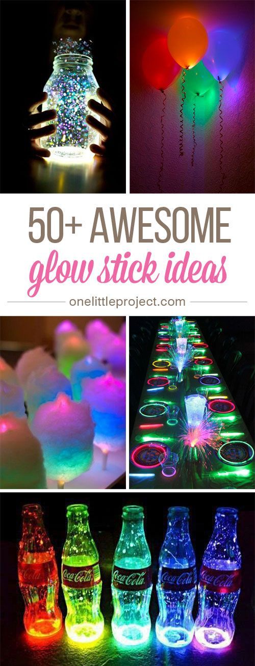 These glow stick ideas are SO MUCH FUN! There are so many amazing things you can do in the dark!