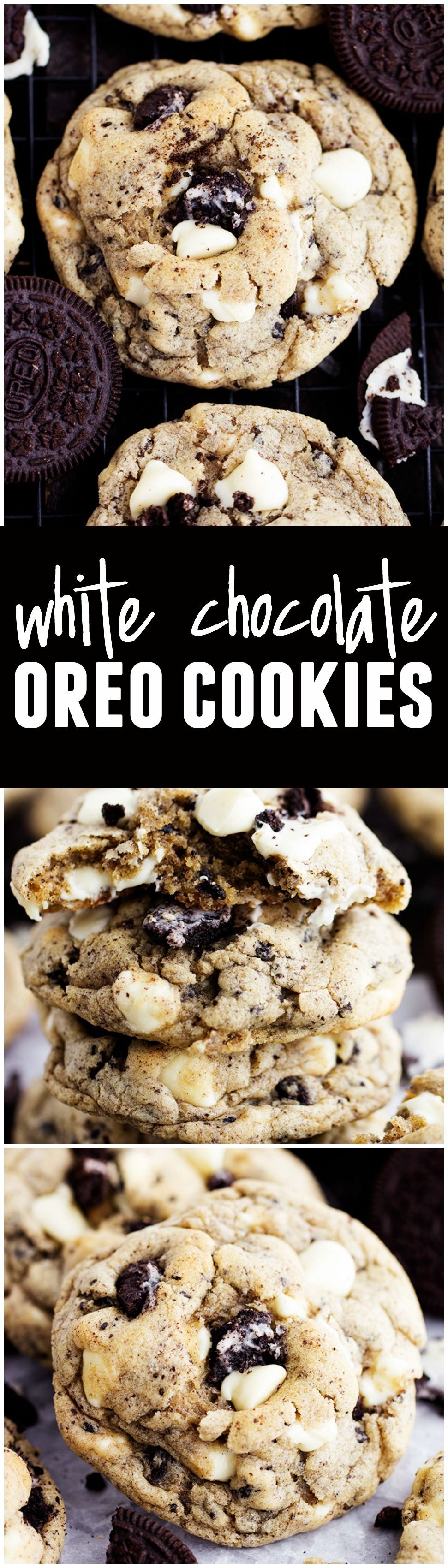 These soft and chewy cookies are loaded with oreos and white chocolate! The best cookies EVER!