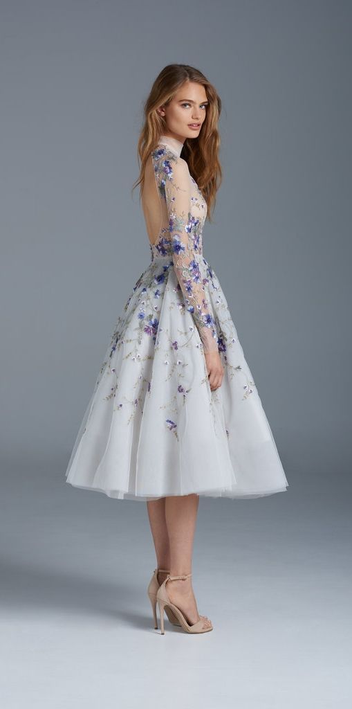 This enchanting naked dress looks straight out of a Disney princess movie.
