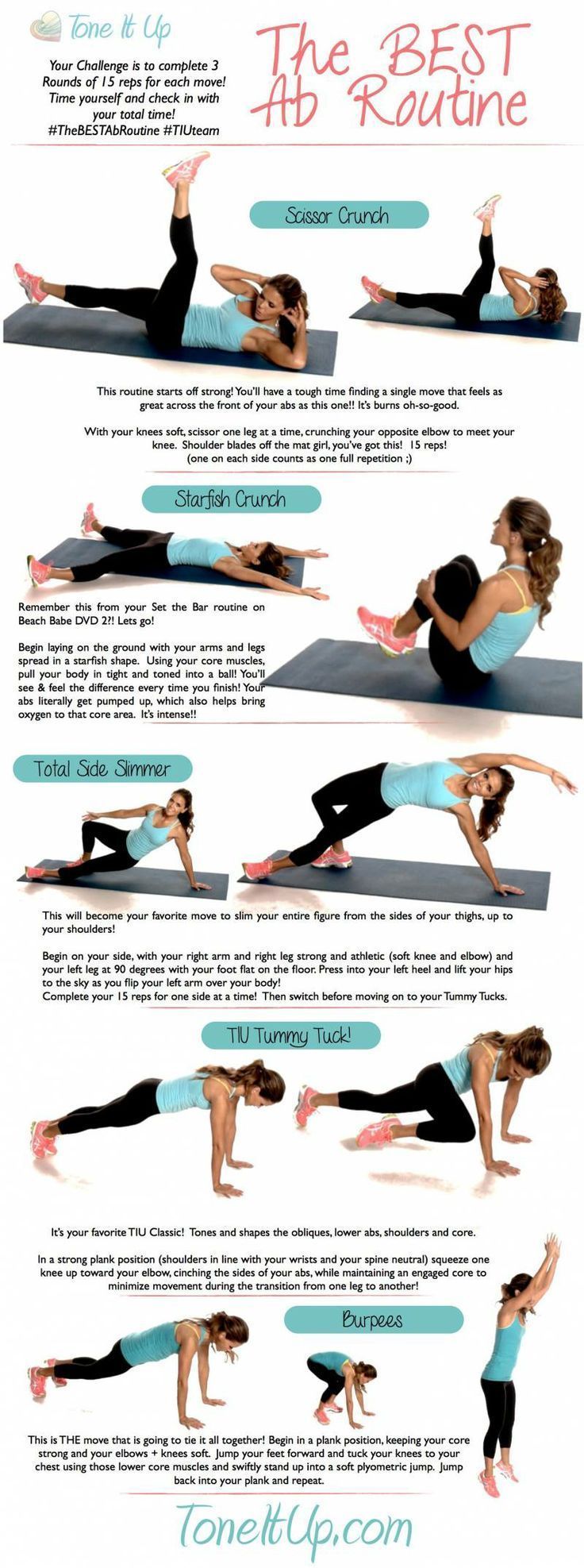 Tone It Up & Lauren Conrad: the best ab workout routine