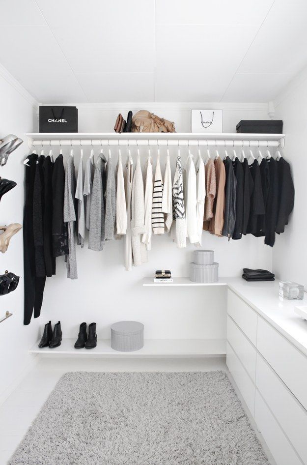 Use it or lose it. | 15 Minimalist Hacks To Maximize Your Life Give your wardrobe a minimal overhaul and discover less stress