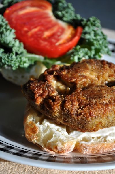 vegan fried chicken ~8~ made 12/29/12~*~ baked not fired with 1 cup bread crumbs instead of flour in crust and flax seed in the