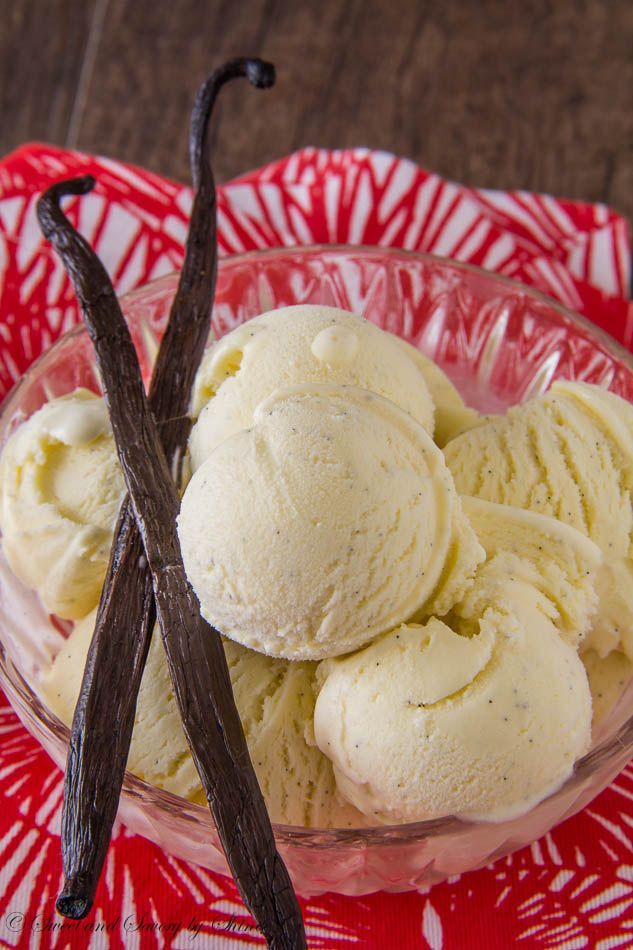 Velvety smooth, creamy and absolutely delicious homemade ice cream studded with tiny black vanilla beans. You will never buy ice