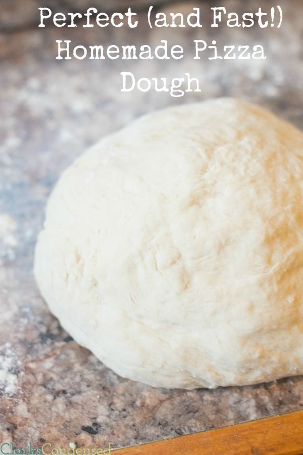 We LOVE homemade pizza, and this is the best homemade pizza dough recipe I’ve made. It comes up thick, yet still fluffy, and the
