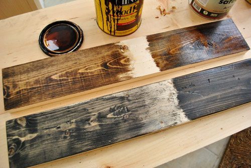 weathered wood tutorial Making New Wood Look Old | Young House Love