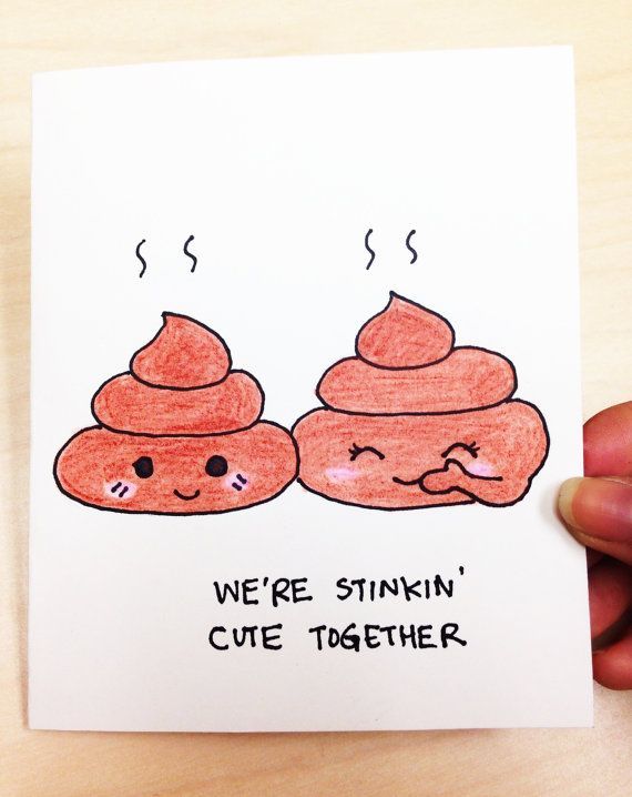 We’re stinkin’ cute together cute and funny anniversary love card for boyfriend, girlfriend, husband and wife by LoveNCreativity
