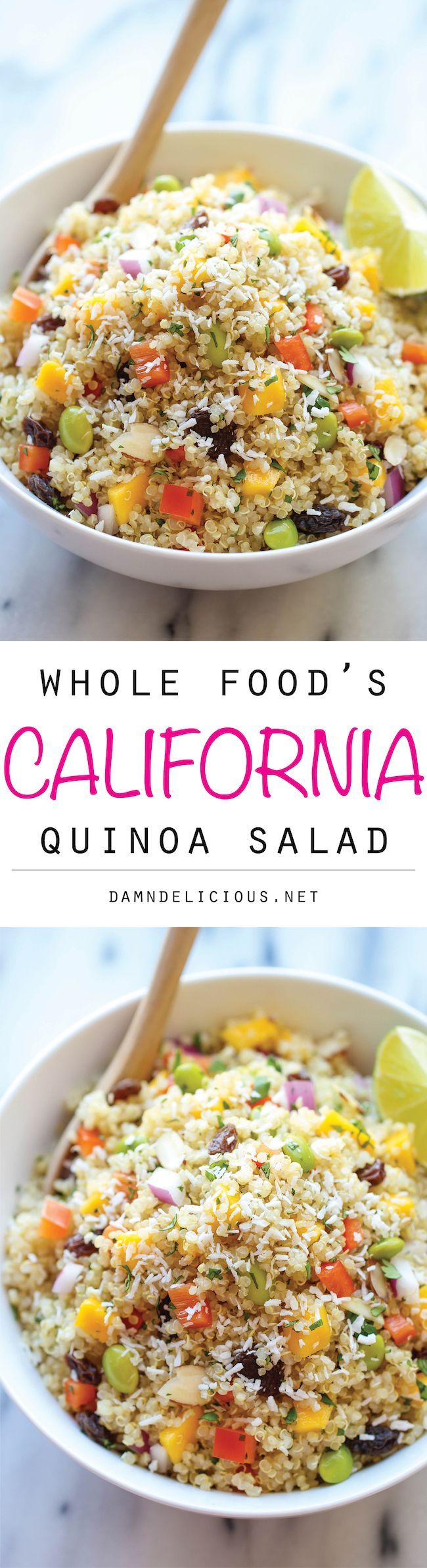 Whole Food’s California Quinoa Salad – A healthy, nutritious copycat recipe that tastes 1000x better than the store-bought