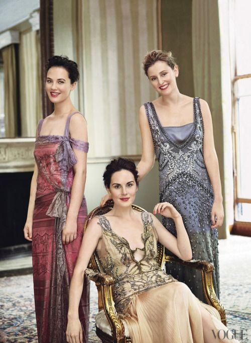 1920s fashion inspired – Downton Abbey casts. Just stunning! I love that era. Such elegance.
