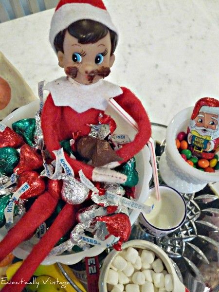 Busted Eating Candy -   25 Funny & Easy Elf on the Shelf Ideas!