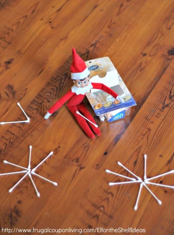 Elf-Made Snowflakes -   25 Funny & Easy Elf on the Shelf Ideas!