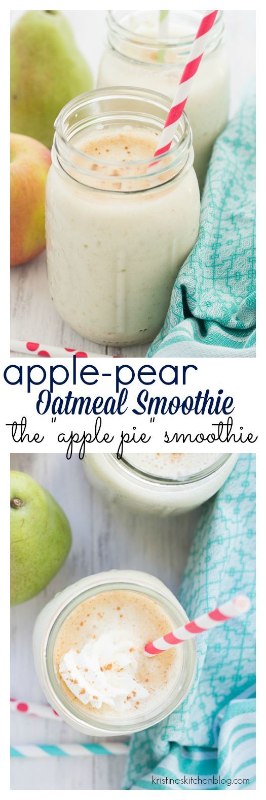 A deliciously healthy way to start your day, this breakfast smoothie tastes like apple pie!