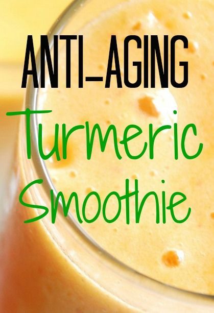 Anti-Aging Turmeric Smoothie Recipe