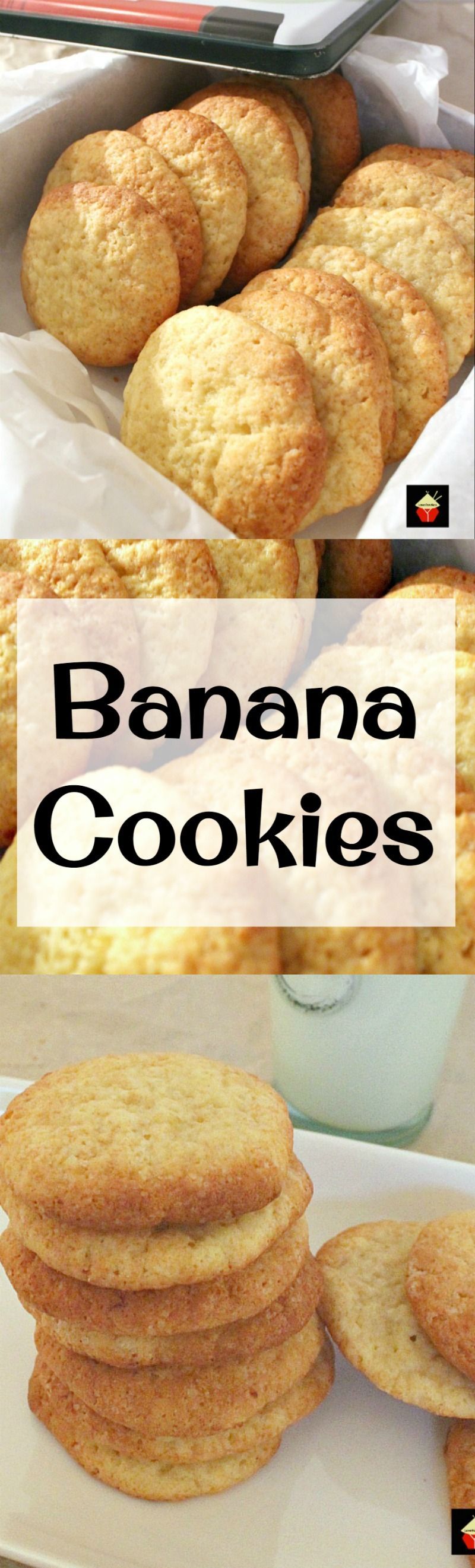 Banana Drop Cookies. Theses are a light fluffy cookie and great for using up those overripe bananas! Easy recipe too!