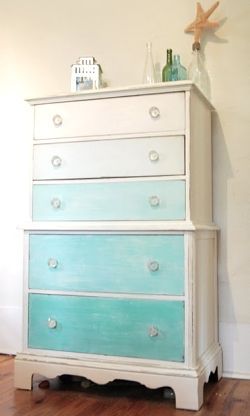 Bought a dresser at the Flea Market this weekend. Going to do this!!