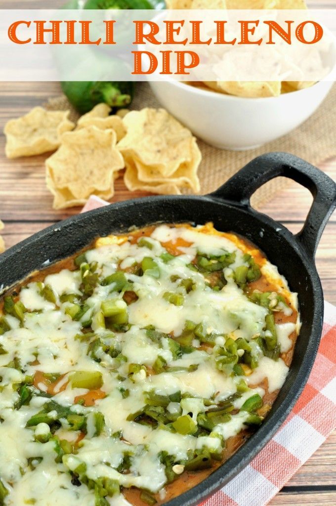 Chili Relleno Dip- Easy dip recipe inspired by the popular Mexican dish. Makes a great appetizer for a Cinco de Mayo or other