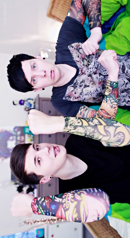 Dan and Phil’s punk edits irl. This one was funny (as are all of them!).