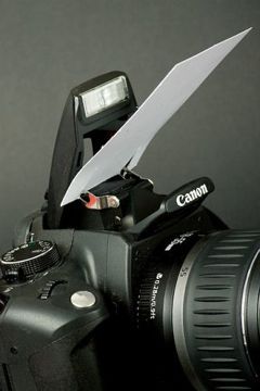 DIY and hacks for photography.    1. All you need is a white business card and a pair of scissors    (knife, sharp edge, nail