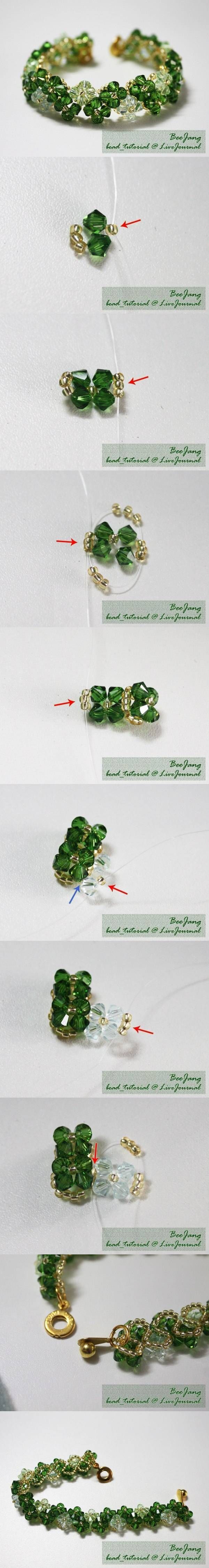 DIY Transparent Beads Bracelet