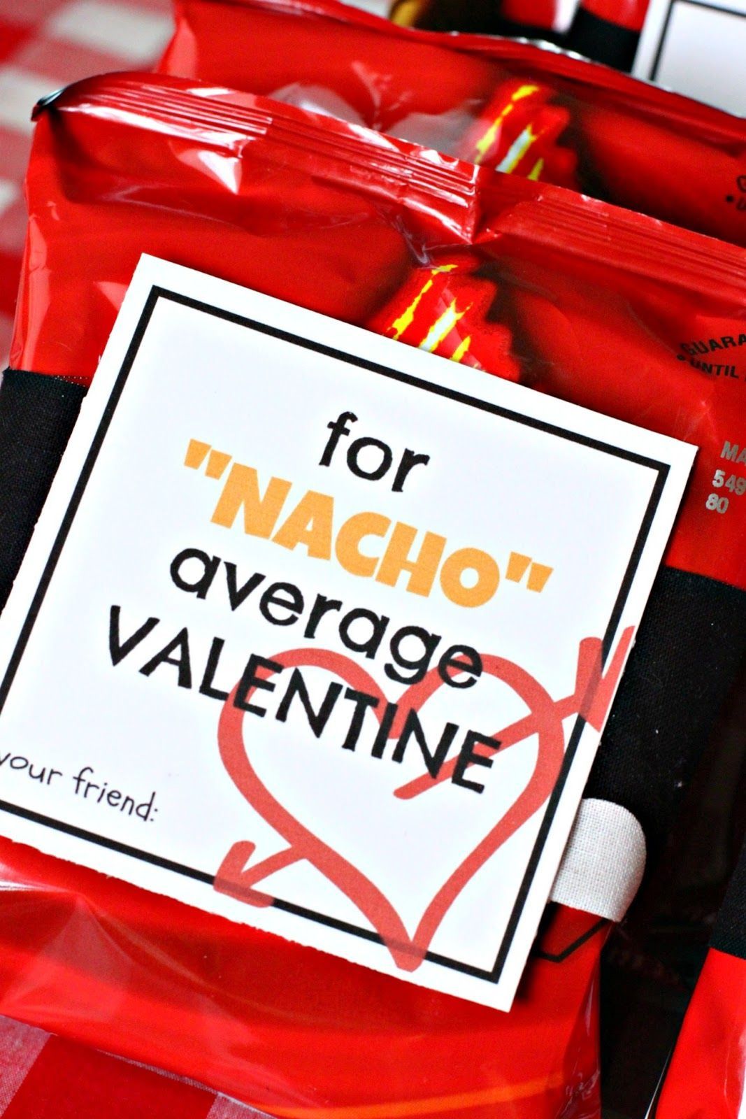 Does your Valentine love nachos? Maybe attach this to a plate of nachos!