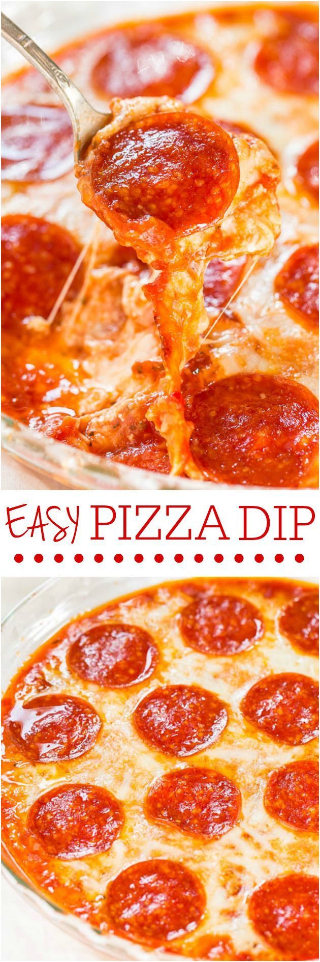 Easy Pizza Dip – Cheese lovers and pizza fans will love this fast and easy dip!! Perfect party food that’s a guaranteed hit! That