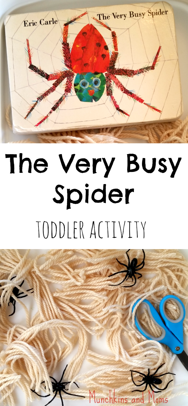 Eric Carle’s “The Very Busy Spider” toddler and preschool activity