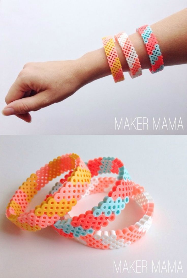 Have you ever tried hama beads, aka perler beads? This unique bracelet DIY will give you a chance to try them – so fun and easy!