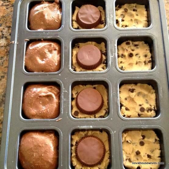 Here is her secret recipe: 1. Into the wells of a muffin tin (or in cupcake papers) flatten a square of store-bought chocolate