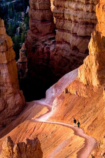 Hiking here will remind you of how small you are- if you aren’t too busy marveling at the gorgeous scenery! Bryce Canyon National