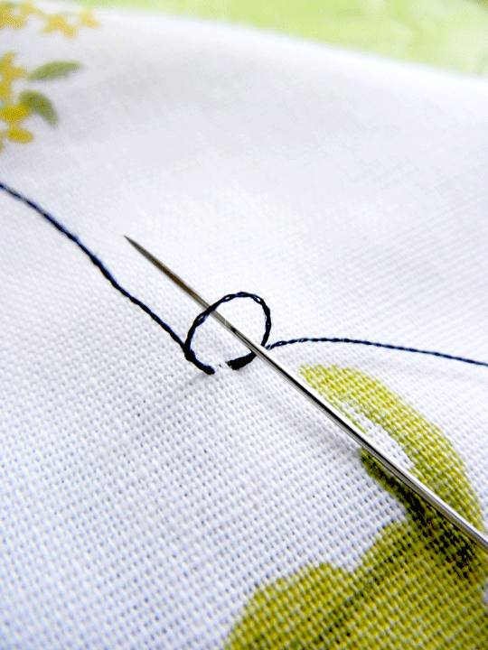 How to start hand sewing without knotting the thread .