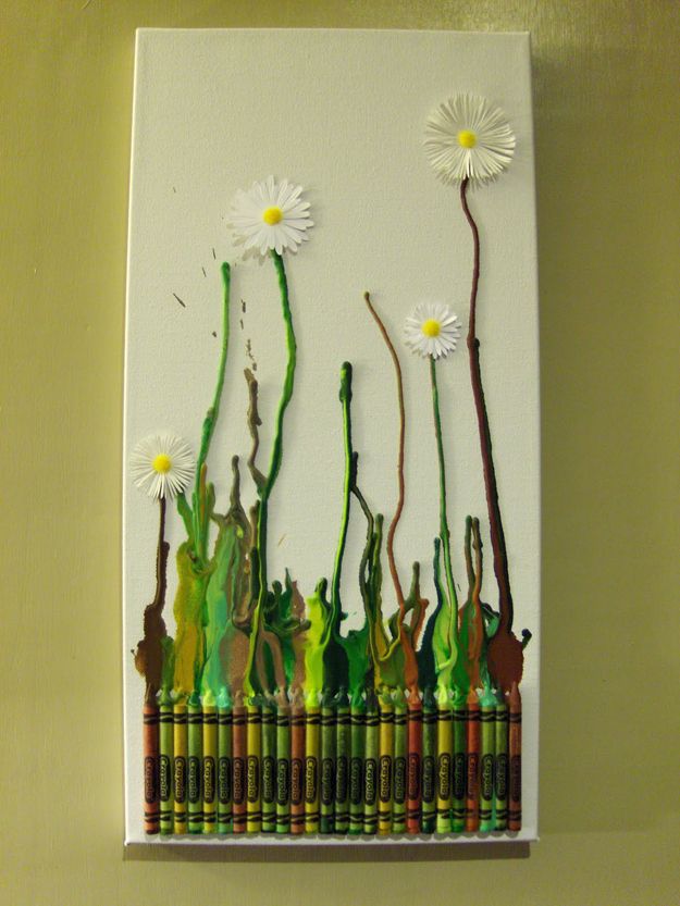 Few Ways To Create Melted Crayon Art