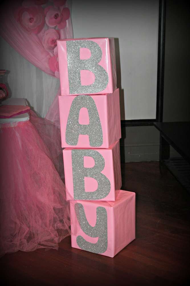 It’S A Girl/ Pink and silver Baby Shower Party Ideas | Photo 20 of 24 | Catch My Party