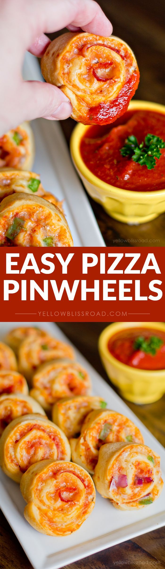 Pizza Pinwheels are so easy to make, and would be a great after school snack or finger food for a party or get together. With just
