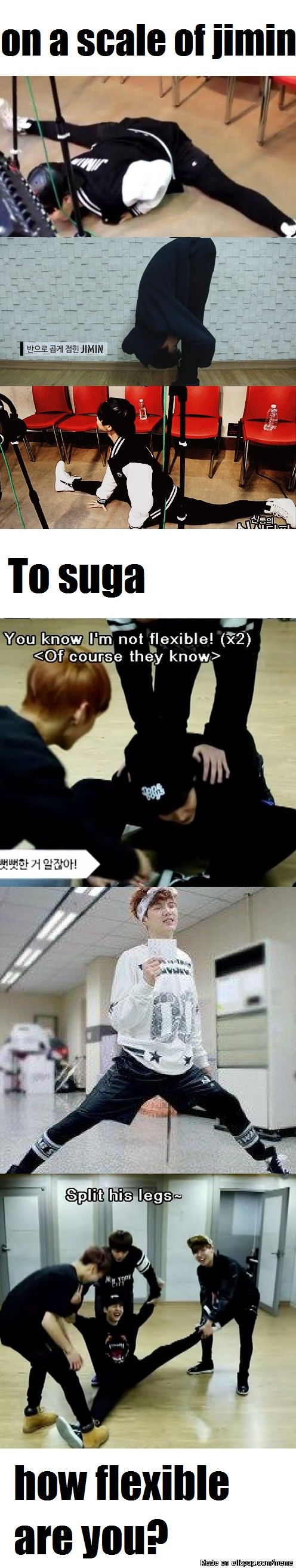 Sadly, I think I am worst then SUGA. X)  Proud to say that I’m at least Jimin level! ……. I mean…. not to boast or anything