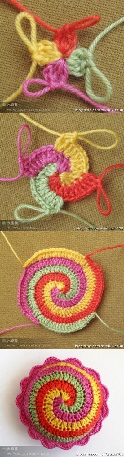 Spiral crochet tutorial