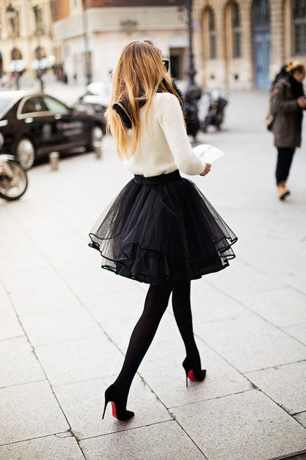 Street Style// tulle this skirt is pretty darn cute but I can’t see wearing it just anywhere