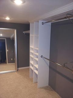The home made closet that my husband created!