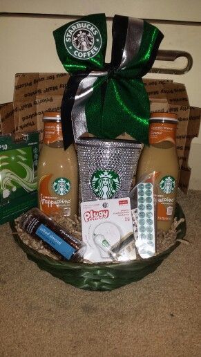 The ultimate teenager Starbucks Easter basket. Fully loaded with what any teen girl needs.