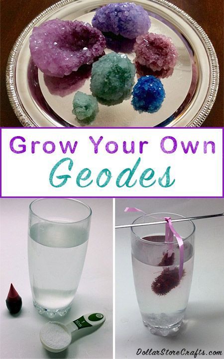 To make beautiful DIY geodes in your own kitchen you need more patience and time than anything else! Here is the basic recipe –