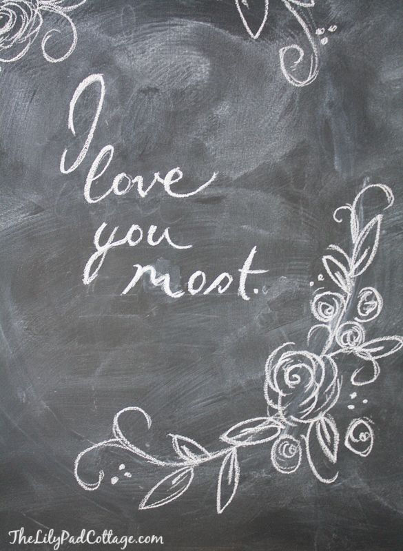 Valentine Chalkboard Art