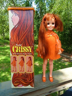 VTG 1960s Retro Groovy 1968 IDEAL TOY CORP Crissy Doll in the Box