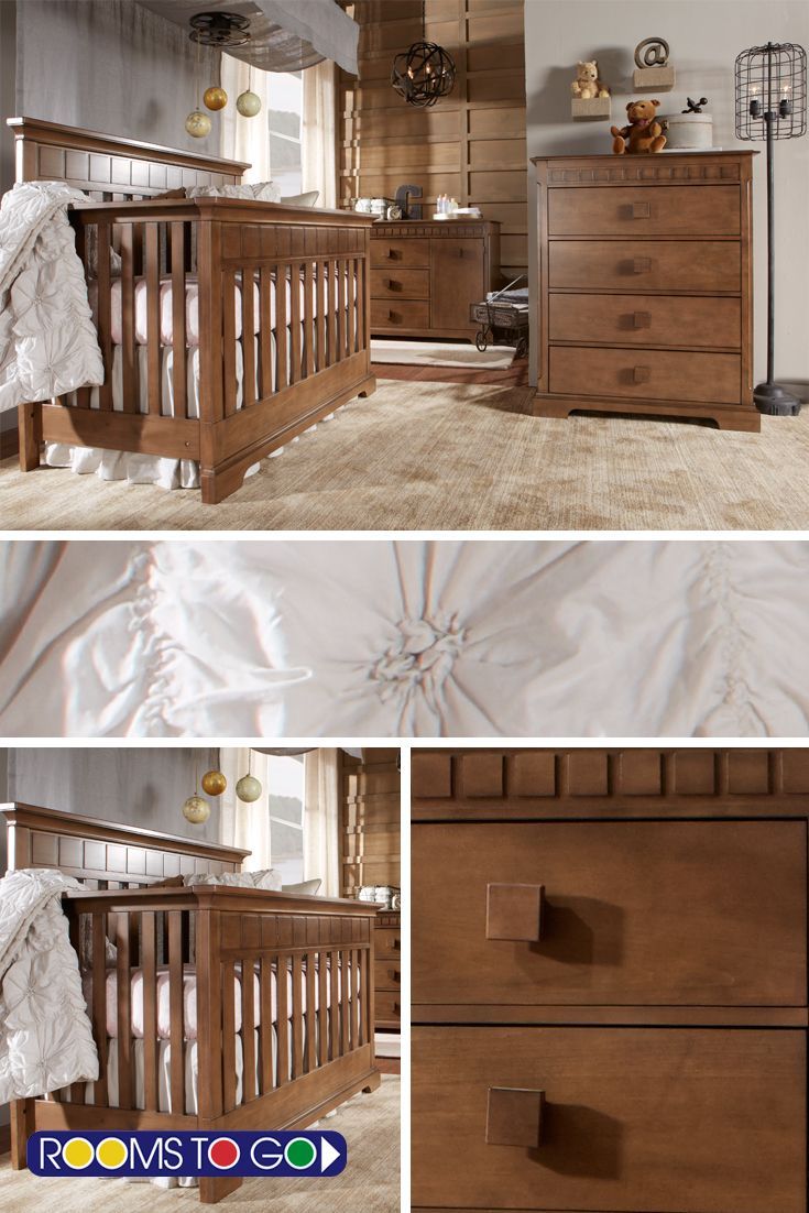 Welcome your new little one with the Vincente nursery. Featuring an elegant style with a timeless look, this set includes a