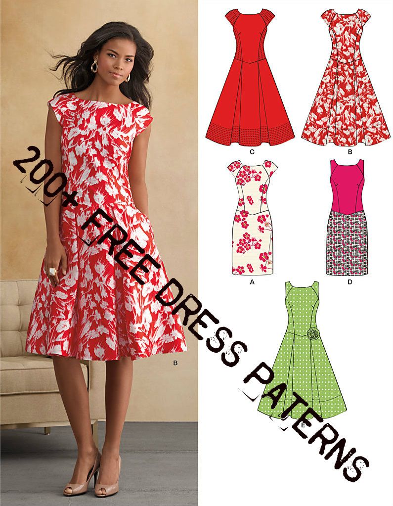 200+ Free Dress Patterns