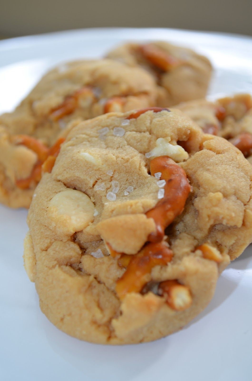 The Sweet & Salty. Peanut Butter Cookie loaded with pretzels, white chocolat