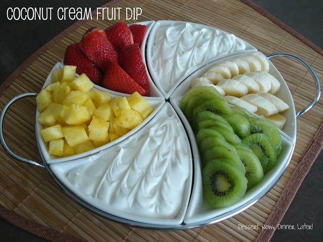 Coconut Cream Fruit Dip ~ I was blown away by how simple & refreshing it is