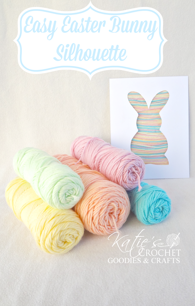Bunny Silhouette Yarn Craft -   Simple kids easter craft Ideas