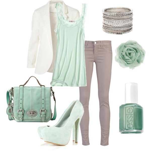 Super cute minty outfit