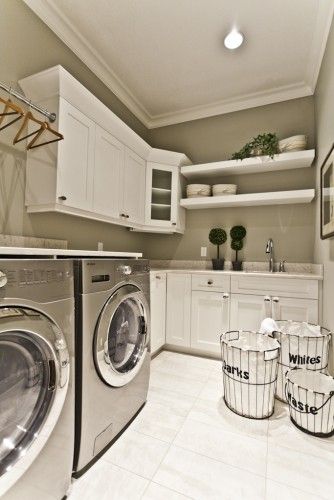 contemporary laundry room by Marcson Homes Ltd.  (My laundry room would be sligh