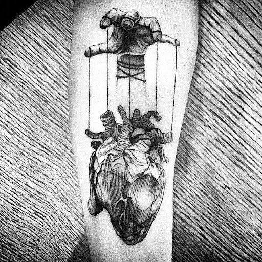 Heart tattoos